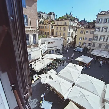 The Column Of Campo De' Fiori Rom