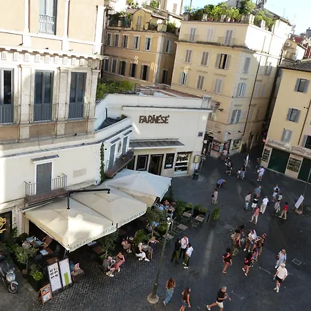 The Column Of Campo De' Fiori Rom