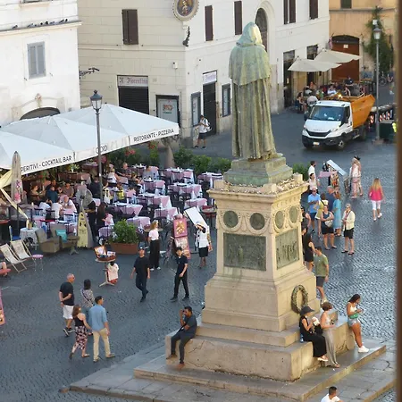 The Column Of Campo De' Fiori Rom